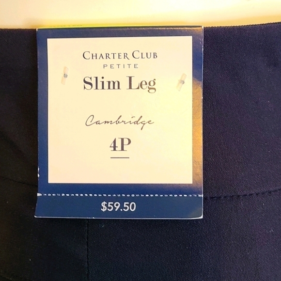 WITH TAGS Charter Club Slim Pants 4P - Picture 9 of 11